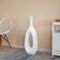 Frosted Fiberglass Tall Floor Vase - Decorative Vase for Modern Home Decor, Perfect for Living Room, Home Office, Bedroom, Kitchen, Coffee Bar, Farmhouse Decor, and Wedding Centerpieces
